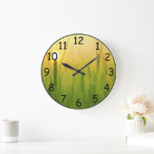 Mooie zonsopgang in een Barley Field Wall Clock Grote Klok (Huis)