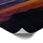 Mooie zonsopgang op de Seashore-foto Poster (Hoek)