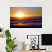 Mooie zonsopgang op de Seashore-foto Poster (Thuiskantoor)