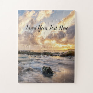 Mooie zonsopgang over het strand - Nusa Penida Bal Legpuzzel