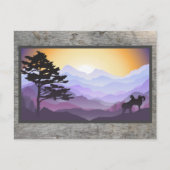 Mooie zonsopgang over landschapskunst in berggebie briefkaart (Voorkant)