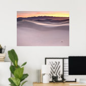 Mooie zonsopgang over woestijn Sand Dunes Poster (Thuiskantoor)