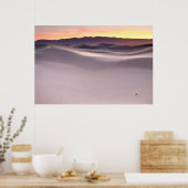 Mooie zonsopgang over woestijn Sand Dunes Poster (Keuken)