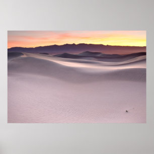 Mooie zonsopgang over woestijn Sand Dunes Poster