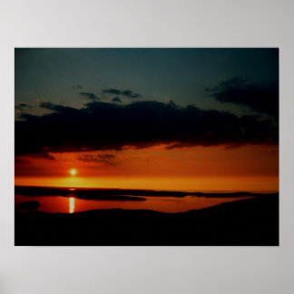 Mooie zonsopgang poster