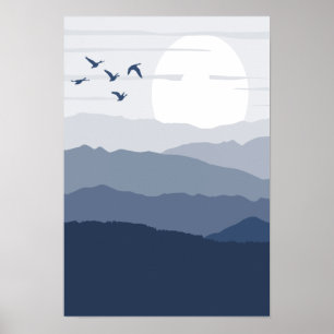 Mooie zonsopgang poster