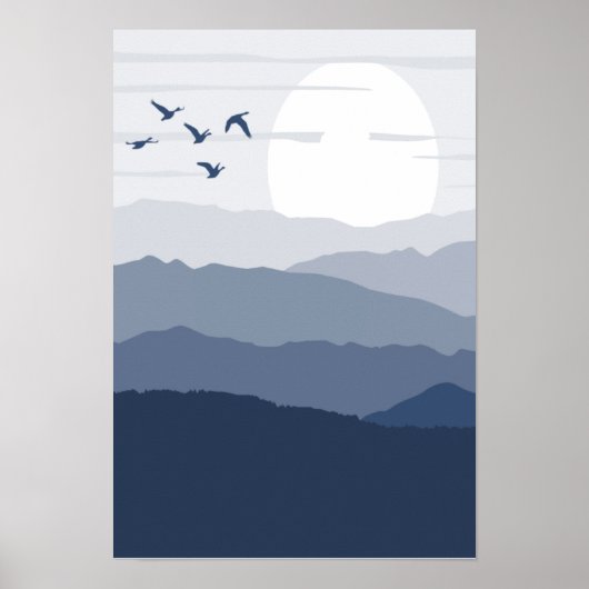 Mooie zonsopgang poster (Voorkant)