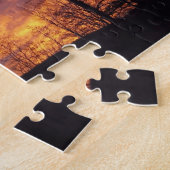 Mooie zonsopgang roze wolken foto legpuzzel (Zijkant)