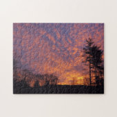 Mooie zonsopgang roze wolken foto legpuzzel (Horizontaal)