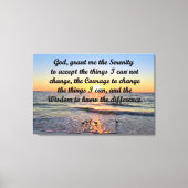 MOOIE ZONSOPGANG SERENITY GEBED CANVAS PRINT (Voorkant)