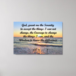 MOOIE ZONSOPGANG SERENITY GEBED CANVAS PRINT