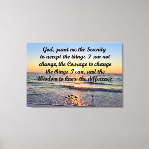 MOOIE ZONSOPGANG SERENITY GEBED CANVAS PRINT
