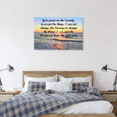 MOOIE ZONSOPGANG SERENITY GEBED CANVAS PRINT (Insitu (Slaapkamer))