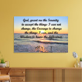 MOOIE ZONSOPGANG SERENITY GEBED CANVAS PRINT (Insitu (Woonkamer))