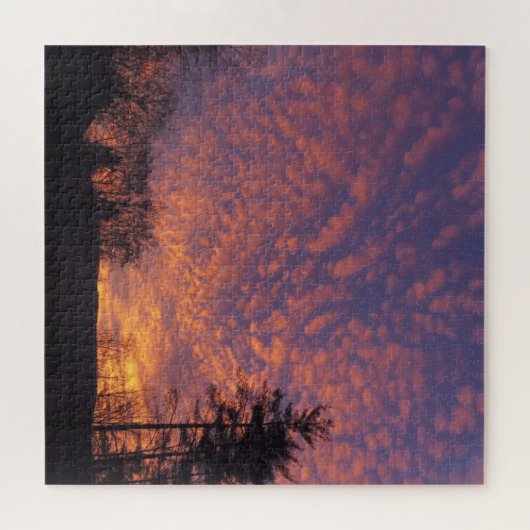 Mooie zonsopgang Sky met wolken Legpuzzel (Horizontaal)