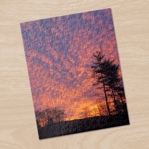 Mooie zonsopgang wolken foto legpuzzel
