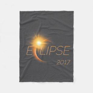Mooie Zonsverduistering 2017 Grafisch Fleece Deken