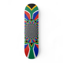 Mooie Zuid-Afrika vlag Skateboard