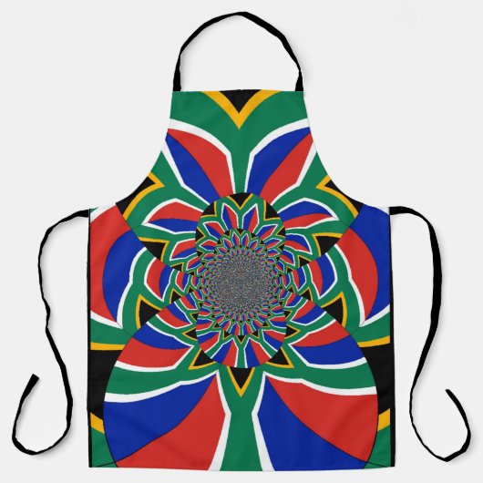 Mooie Zuid-Afrikaanse vlag voor zomerse ideeën Schort (Voorkant)