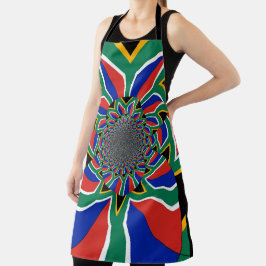 Mooie Zuid-Afrikaanse vlag voor zomerse ideeën Schort