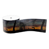 Mooie Zuidwest-Sunset en Horse Ribbon Grosgrain Lint (Spoel)