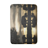 Mooie Zuidwestelijke Bathmat met buffels Badmat (Voorkant Verticaal)