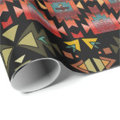 Mooie zuidwestelijke stijl gewatteerde look cadeaupapier (Rol Hoek)