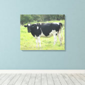 Mooie Zuivelkoe Foto Muur Canvas Kunst (Insitu (Houten vloer))