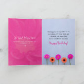 Mooie zuster Birthday Kaart (Binnen)