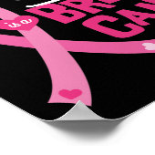 Mooie zuster Breast Cancer Survivor Brother Poster (Hoek)