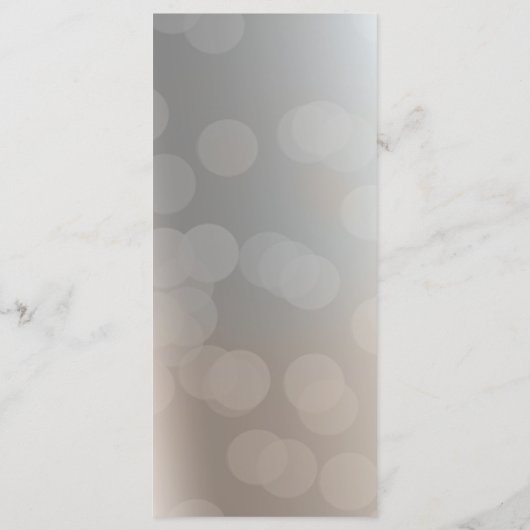 Mooie zwaan Elegant Custom Wedding Menu Kaart (Achterkant)