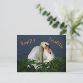 Mooie Zwaan Gelukkige Verjaardag Ansichtkaart Briefkaart (Staand voorkant)