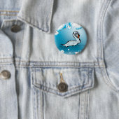 Mooie zwaluw ronde button 5,7 cm (In situ)
