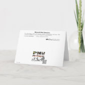 Mooie zwanen Anacortes bedankkaart (Achterkant)