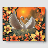 Mooie zwanen in liefde. gastenboek (Achterkant)