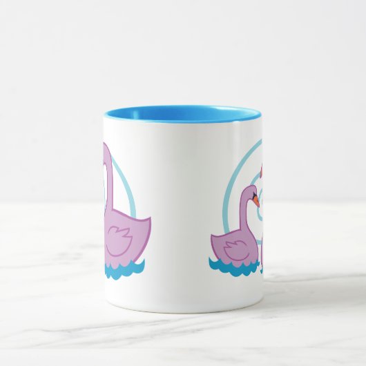 Mooie zwanen mok (Midden)