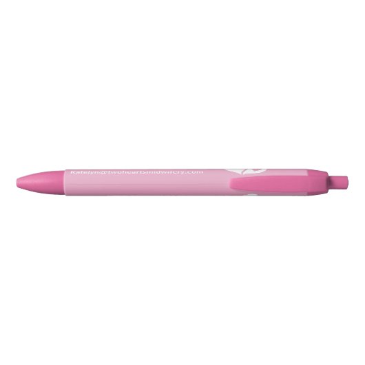 Mooie zwangerschap vroedvrouw bedrijf roze zwarte inkt pen (Achterkant)