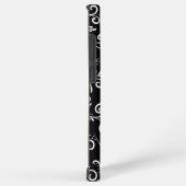 Mooie zwart elegante sieraden samsung galaxy hoesje (Rechterkant)