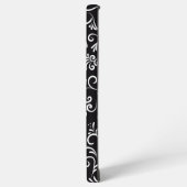 Mooie zwart elegante sieraden samsung galaxy hoesje (Linkerkant)