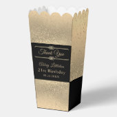 Mooie zwart en goud glitter bedankdoosjes (Achterkant)