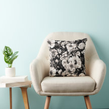 Mooie zwart en licht sepia toon bloemen