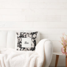 Mooie zwart en licht sepia toon bloemen