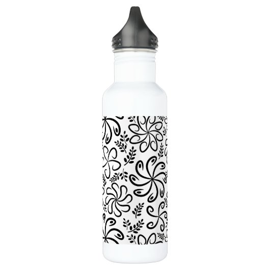 Mooie zwart en wit waterfles (Links)