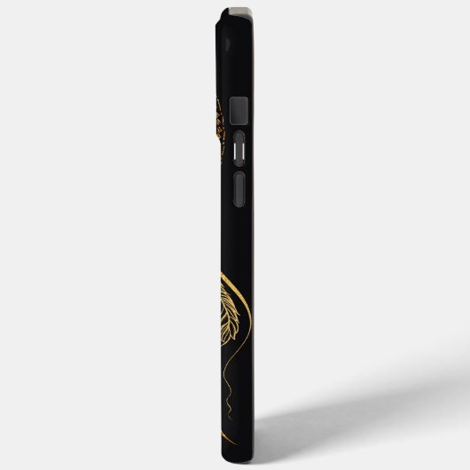 Mooie zwart gouden droom catcher mandala Case-Mate iPhone case (Achterkant / Links)