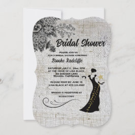 Mooie zwart/grijze artistieke bloemen kaart