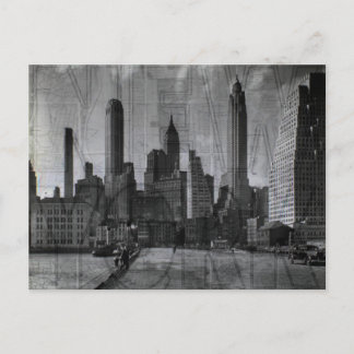 Mooie zwart-wit foto vintage NYC Briefkaart