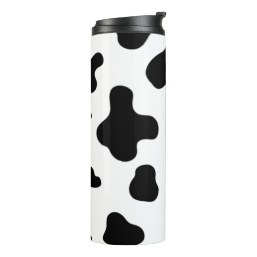 Mooie zwart-wit Koe Thermosbeker (Gedraaid links)