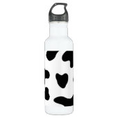Mooie zwart-wit Koe Waterfles (Voorkant)