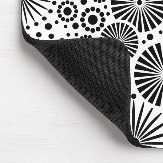 Mooie zwart-wit muismat (Hoek)