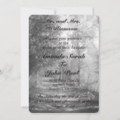 Mooie zwart-wit Natuur bruiloft Kaart (Voorkant)